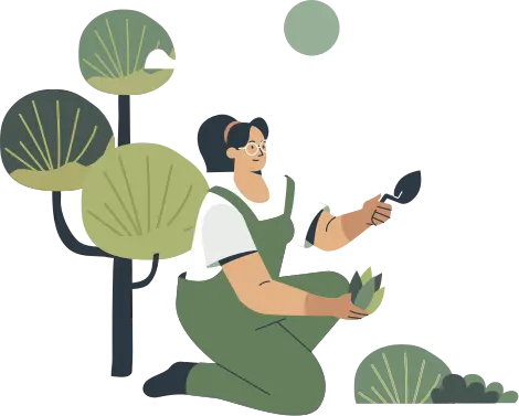 Plantado árboles